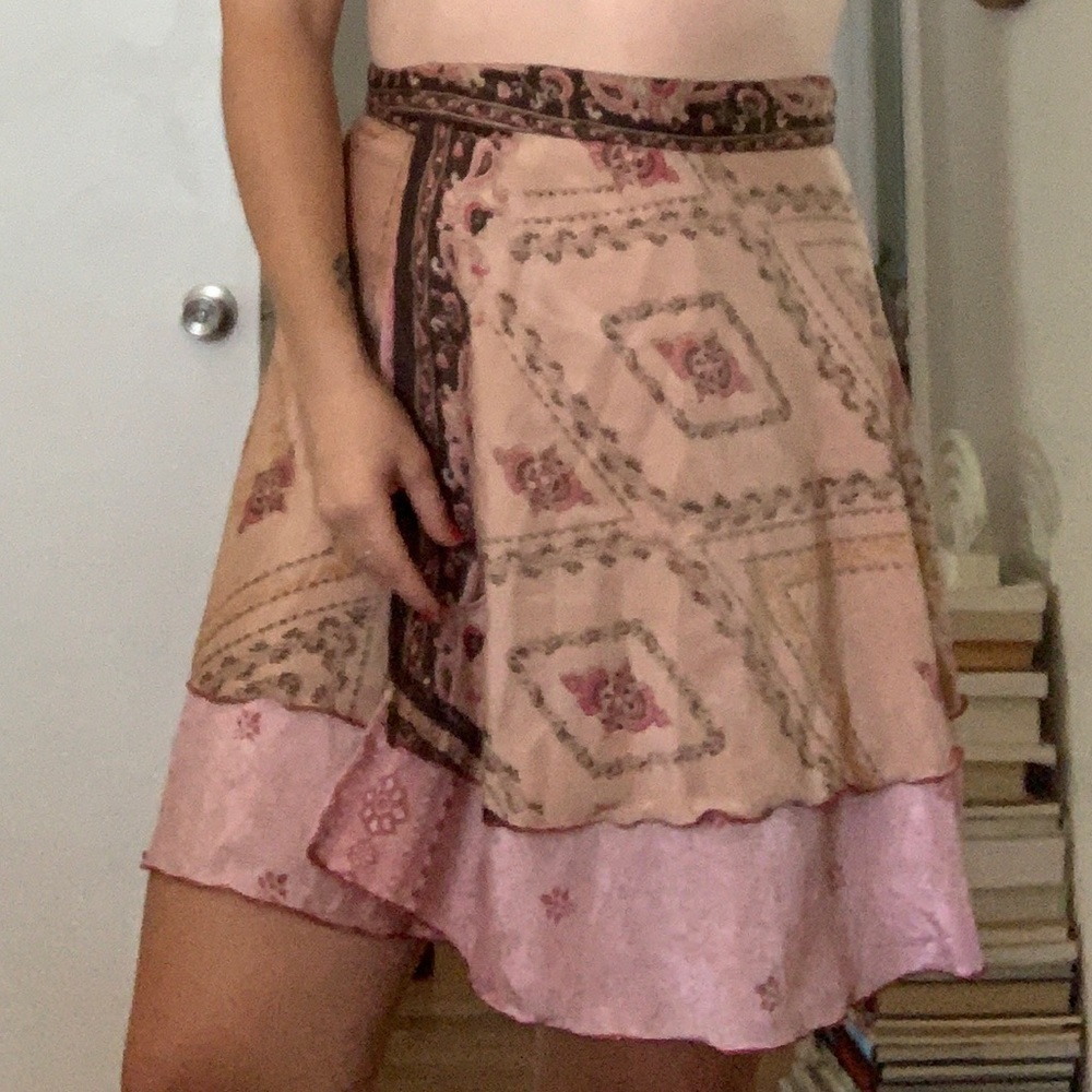 Boho wrap skirt